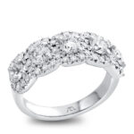 Round Diamond Band with Round Diamond Halo