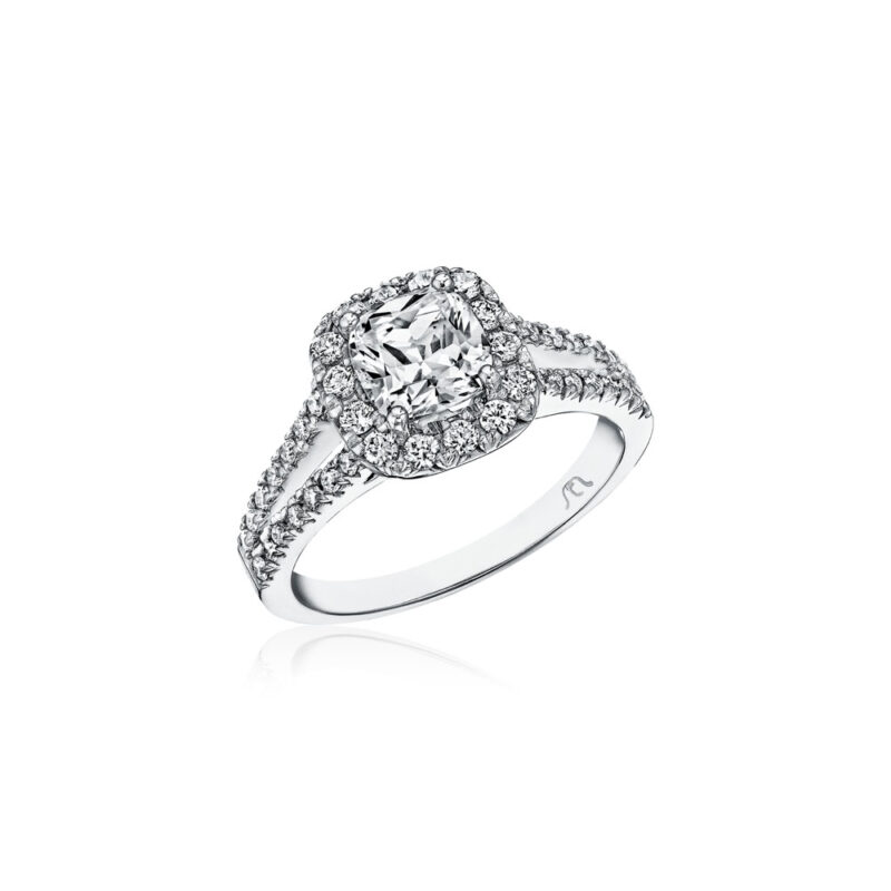New York Dreams® Cushion Halo Ring with Split Shank