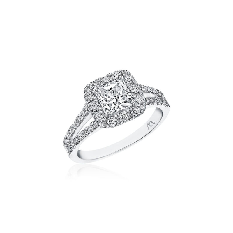 New York Dreams® Cushion Halo Ring with Split Shank