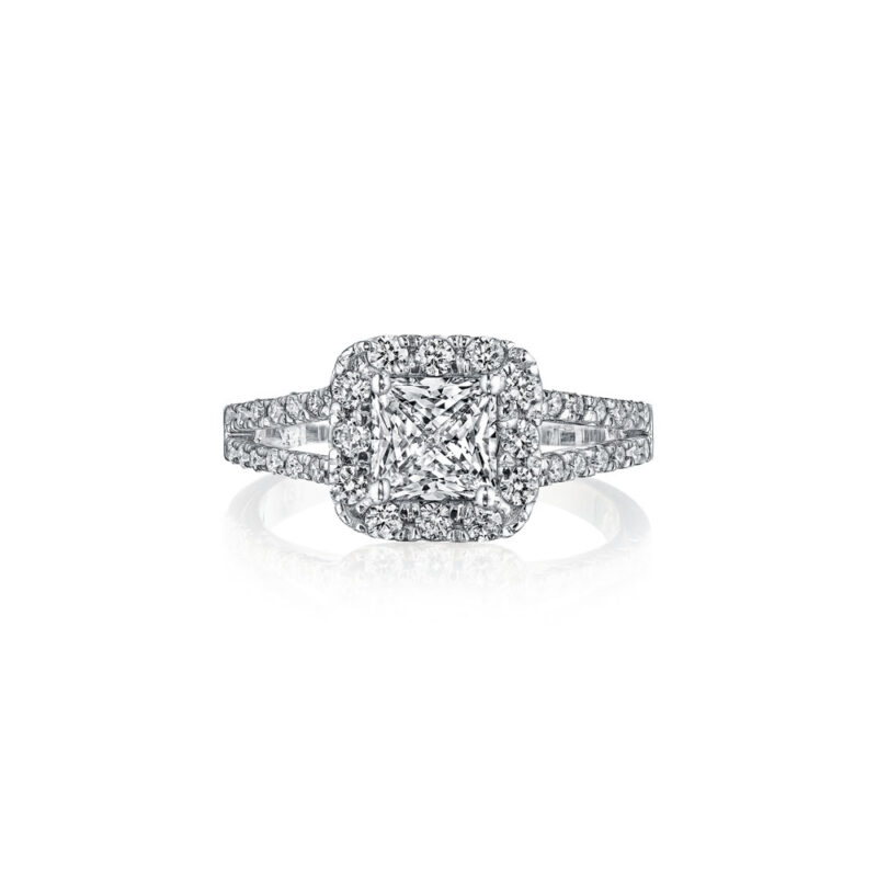 New York Dreams® Cushion Halo Ring with Split Shank
