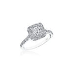 New York Dreams® Princess Cut Diamond Halo Ring