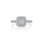 New York Dreams® Princess Cut Diamond Halo Ring
