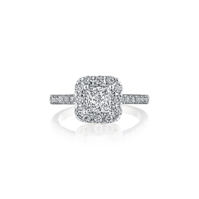 New York Dreams® Princess Cut Diamond Halo Ring