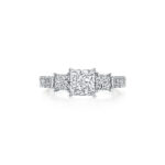 New York Dreams® 3 Stone Princess Cut Diamond Ring