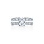 Princess Cut Channel Set Diamond Ring