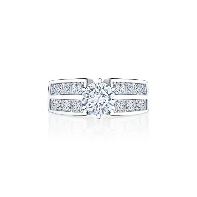 Princess Cut Channel Set Diamond Ring