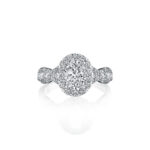 New York Dreams® Oval Halo Ring with Infinity Shank