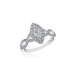 New York Dreams® Marquise Halo Ring with Infinity Shank
