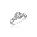 New York Dreams® Round Halo Ring with Infinity Shank