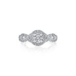 New York Dreams® Round Halo Ring with Infinity Shank