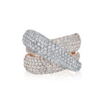 Round Diamond Interweaving Pave Band