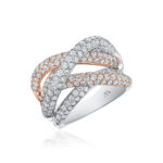 Round Diamond Interweaving Pave Band