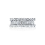 Baguette & Round Diamond Eternity band