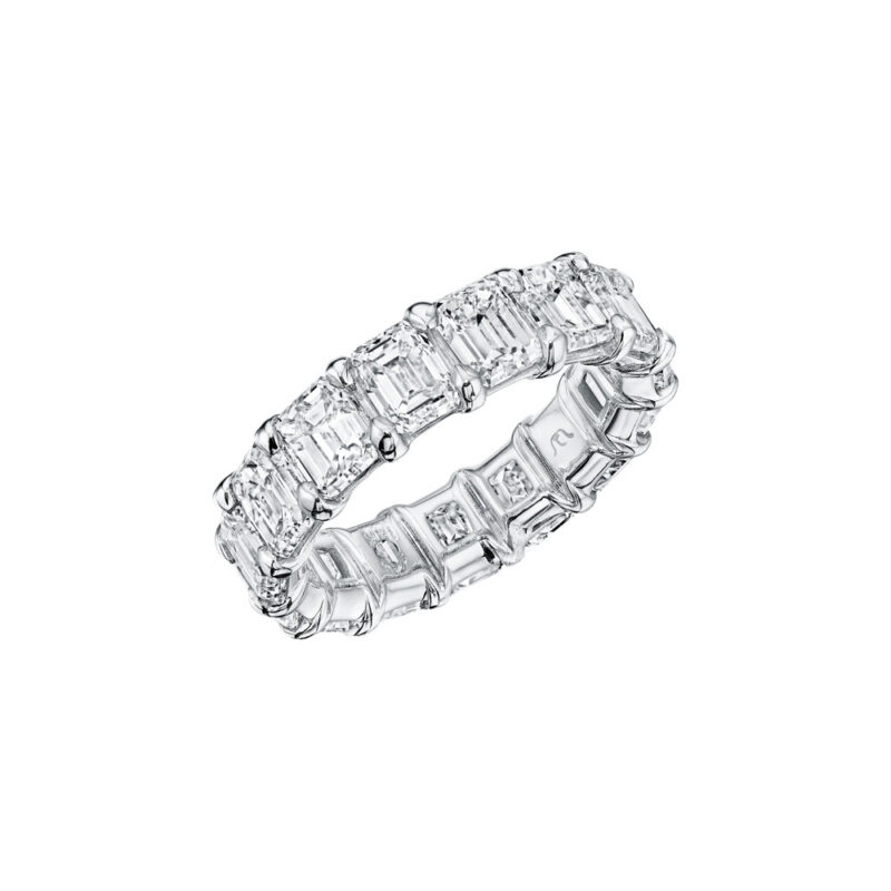 Emerald Cut Eternity Band