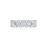 Emerald Cut Eternity Band