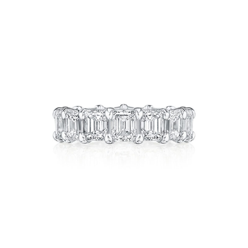 Emerald Cut Eternity Band