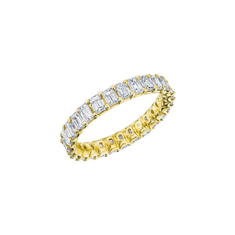 Emerald Cut Eternity Band