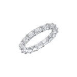 East To West Emerald Cut Diamond Eternity Band