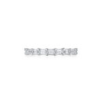 East To West Emerald Cut Diamond Halfway Band – 1.00ctw