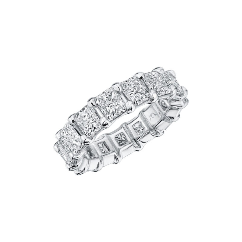 Radiant Cut Diamond Eternity band