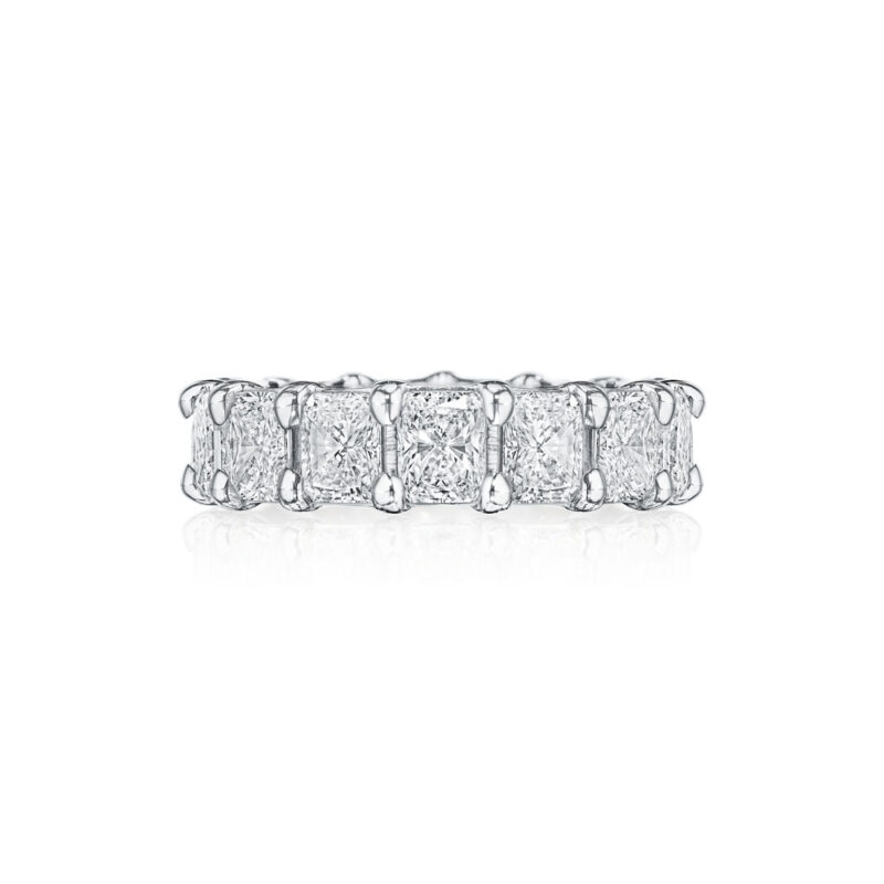 Radiant Cut Diamond Eternity band
