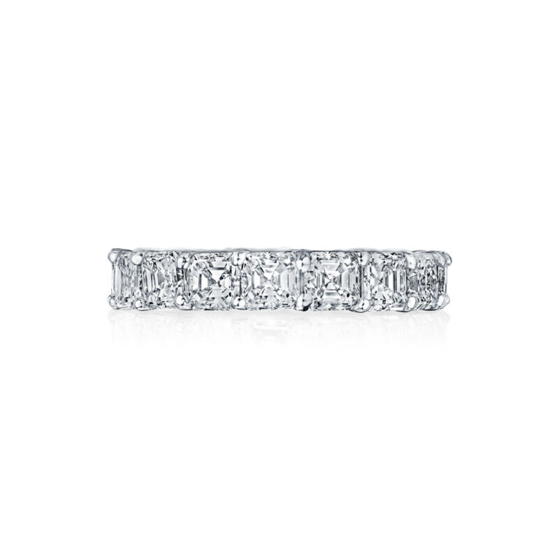 Asscher Cut Diamond Eternity band
