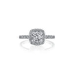 New York Dreams® Cushion Halo Diamond Ring