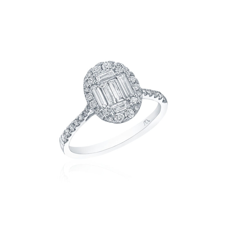 Oval Composite Diamond Ring