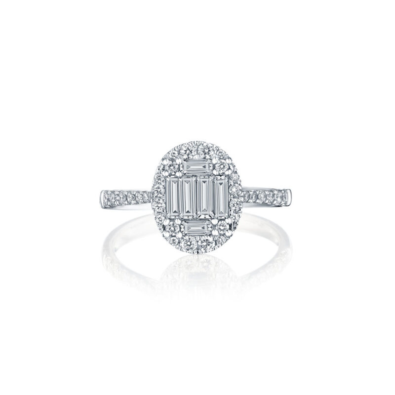 Oval Composite Diamond Ring