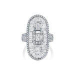 Oval Composite Diamond Ring