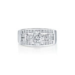 Baguette & Round Diamonds Ring