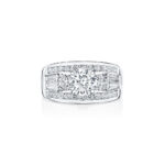 Baguette & Round Diamonds Ring