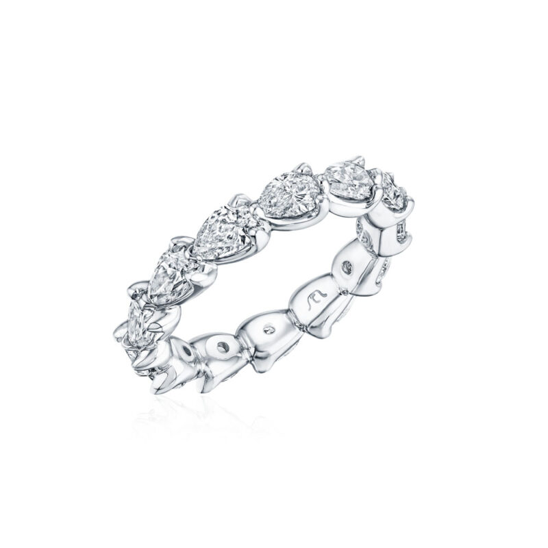 East to West Pear Shape Diamond Eternity Band