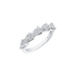 East to West Pear Shape Diamond Band