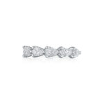 East to West Pear Shape Diamond Band