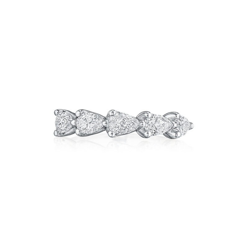 East to West Pear Shape Diamond Band