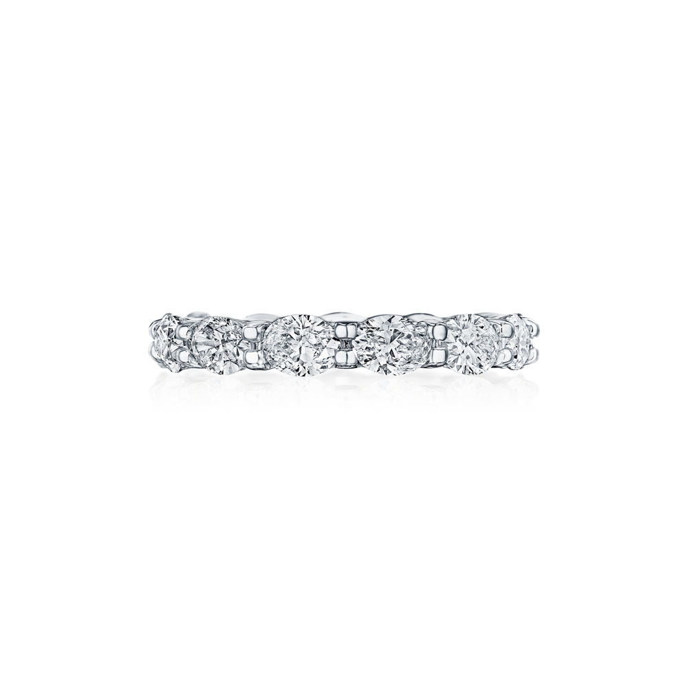 East to West Oval Diamond Eternity Band – SES Creations