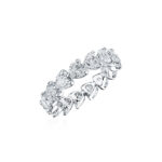 East to West Heart Shape Diamond Eternity Band