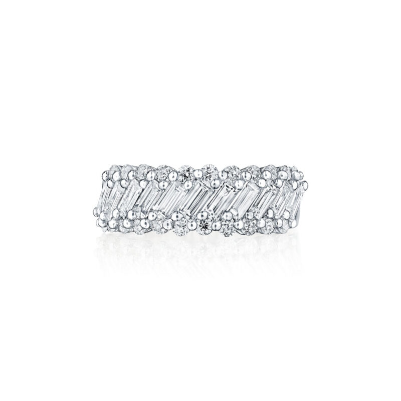 Baguette & Round Diamond band