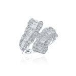 Baguette & Round Diamond Wrap Band