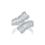 Baguette & Round Diamond Wrap Band