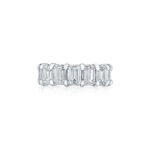 Shared Prong Emerald Cut Diamond Eternity Band