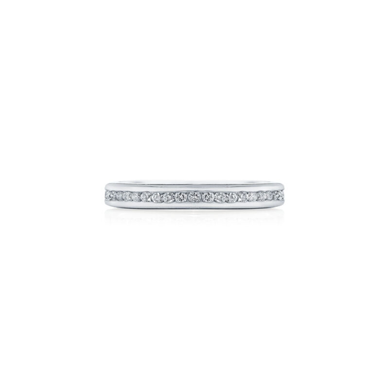 Channel Set Round Diamond Eternity Band