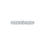 Baguette & Round Diamond Bar Set Eternity Band