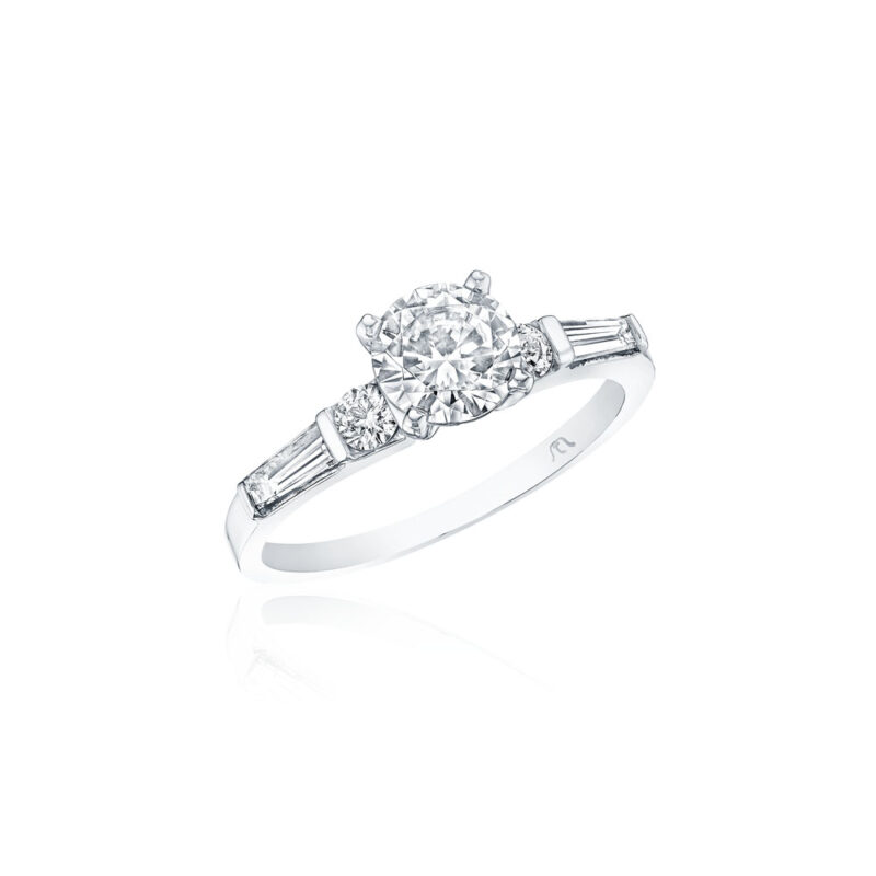 Baguette & Round Diamond Ring