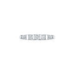 Baguette & Round Diamond Band
