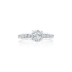 Channel Set Round Diamond Ring