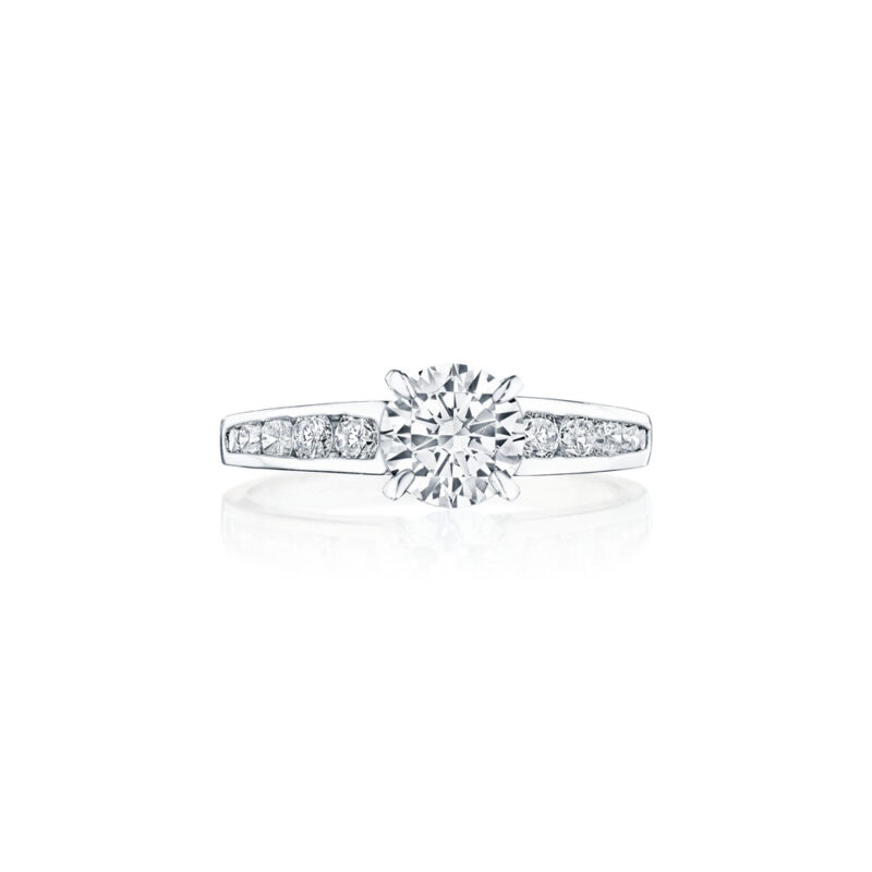 Channel Set Round Diamond Ring