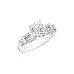 Baguette & Round Diamond Ring
