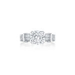 Baguette & Round Diamond Ring